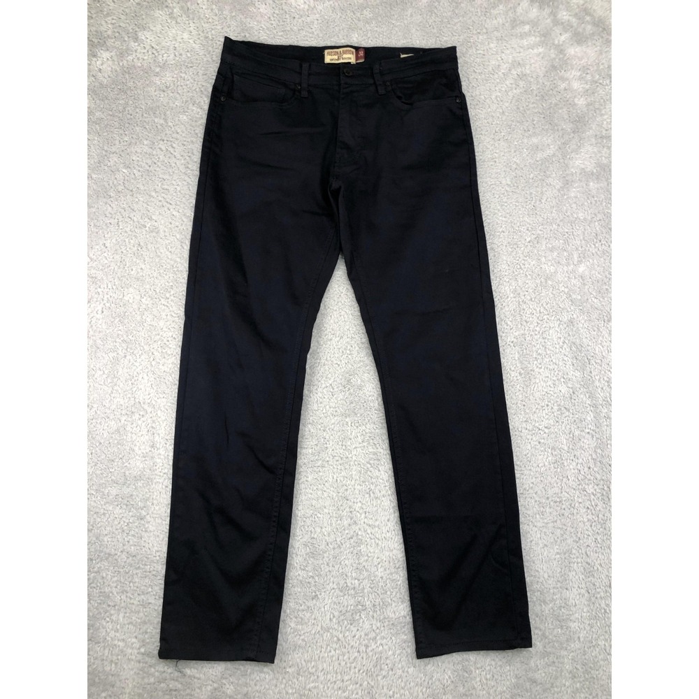 Hudson & Barrow Pants Men's 32x30 Navy Blue Slim Stretch Jeans